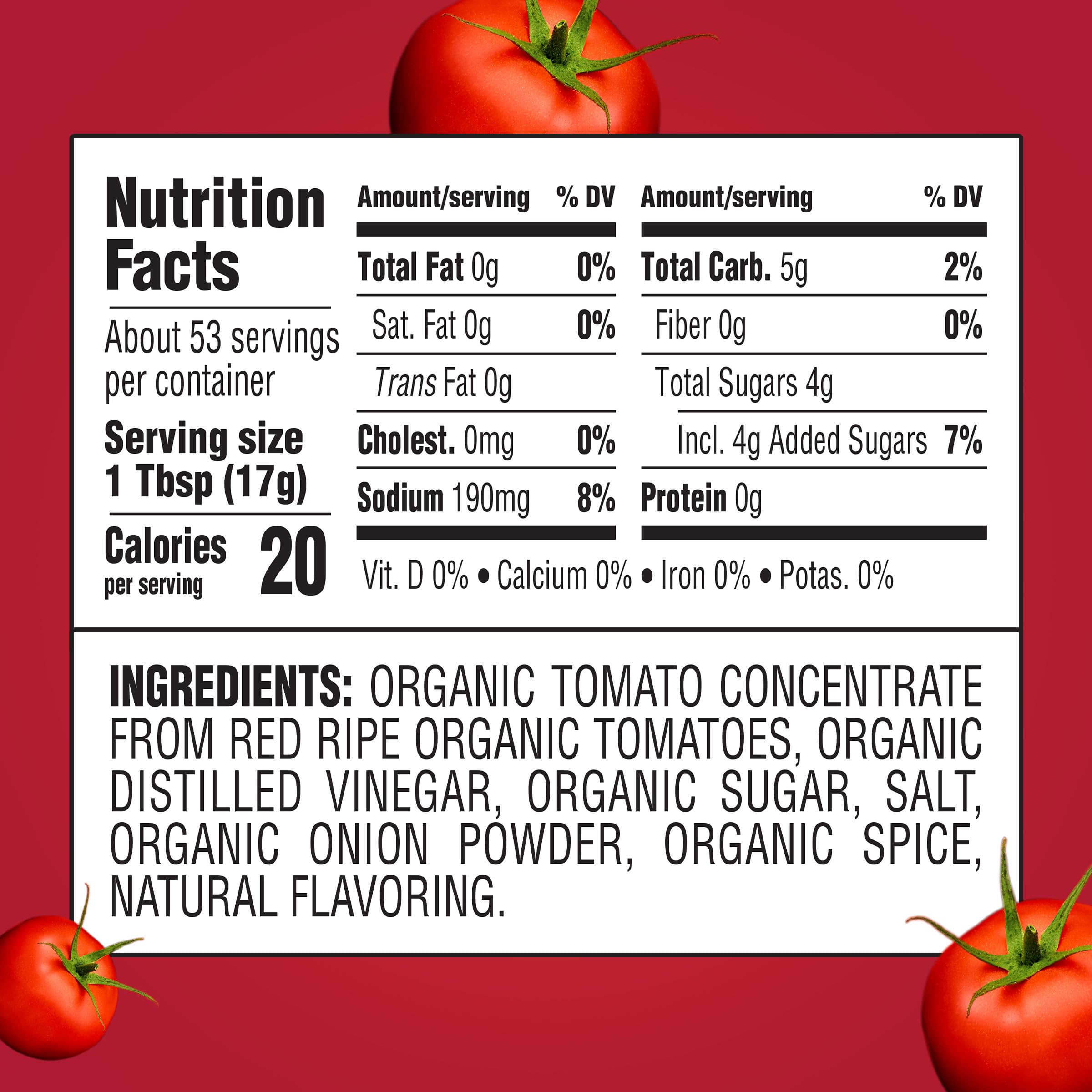 HEINZ Organic Tomato Ketchup pours smoothly for dipping