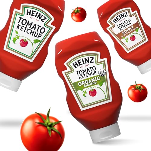 Outdoor picnic setup with HEINZ ketchup for meals