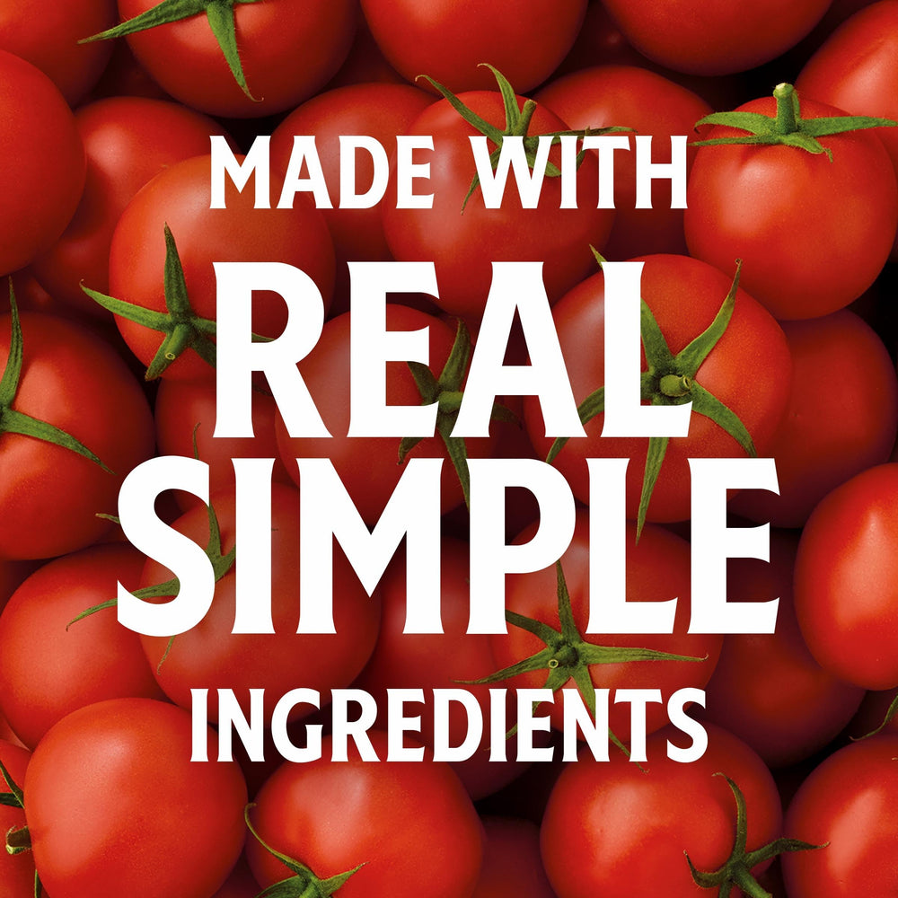 Heinz Simply Tomato Ketchup gluten-free label highlighting dietary flexibility.