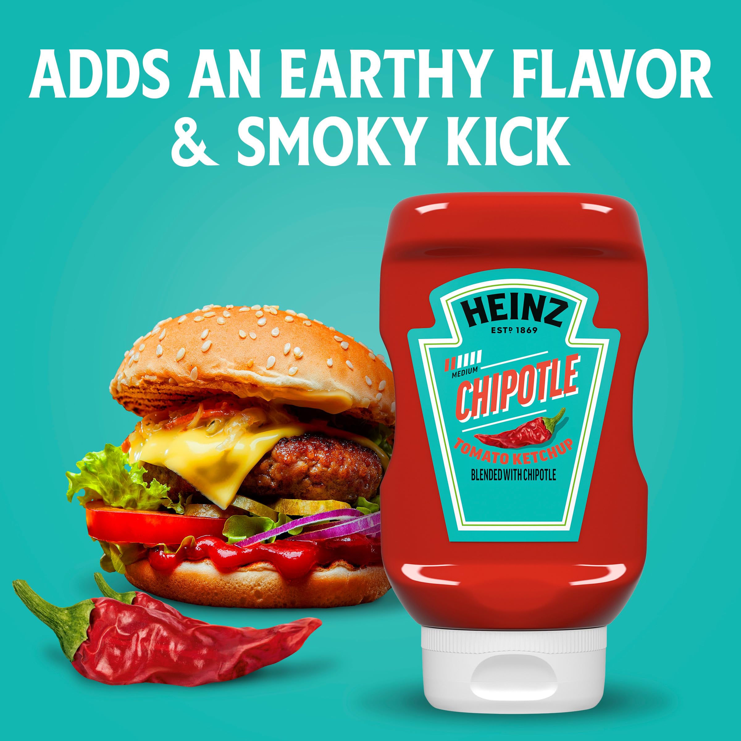 Heinz Chipotle Ketchup on a breakfast sandwich for kickoff.