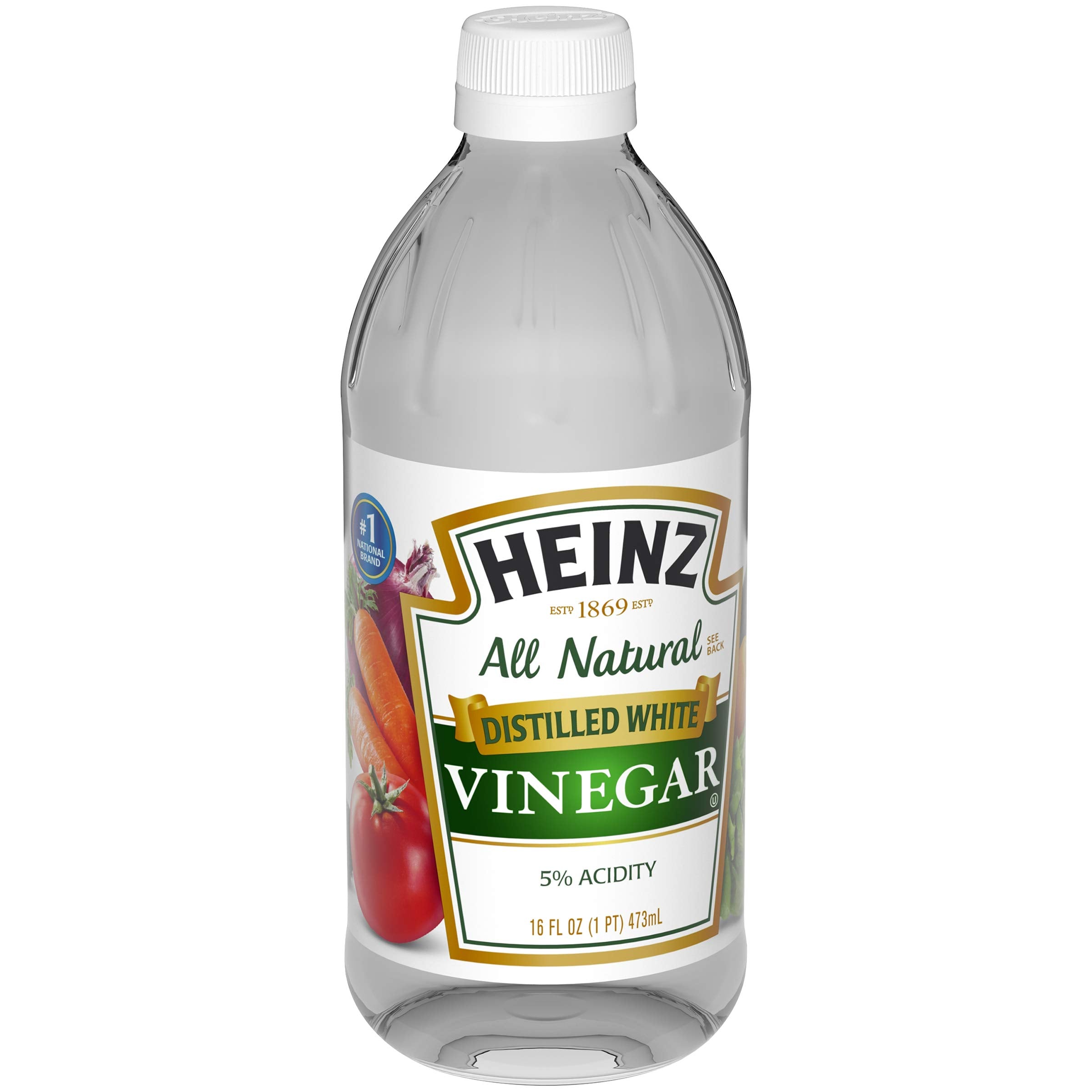 HEINZ vinegar in a canning and pickling setup for preserving foods.