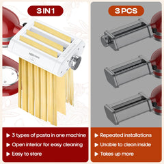 Heiolkako fettuccine cutter creates wide pasta ribbons