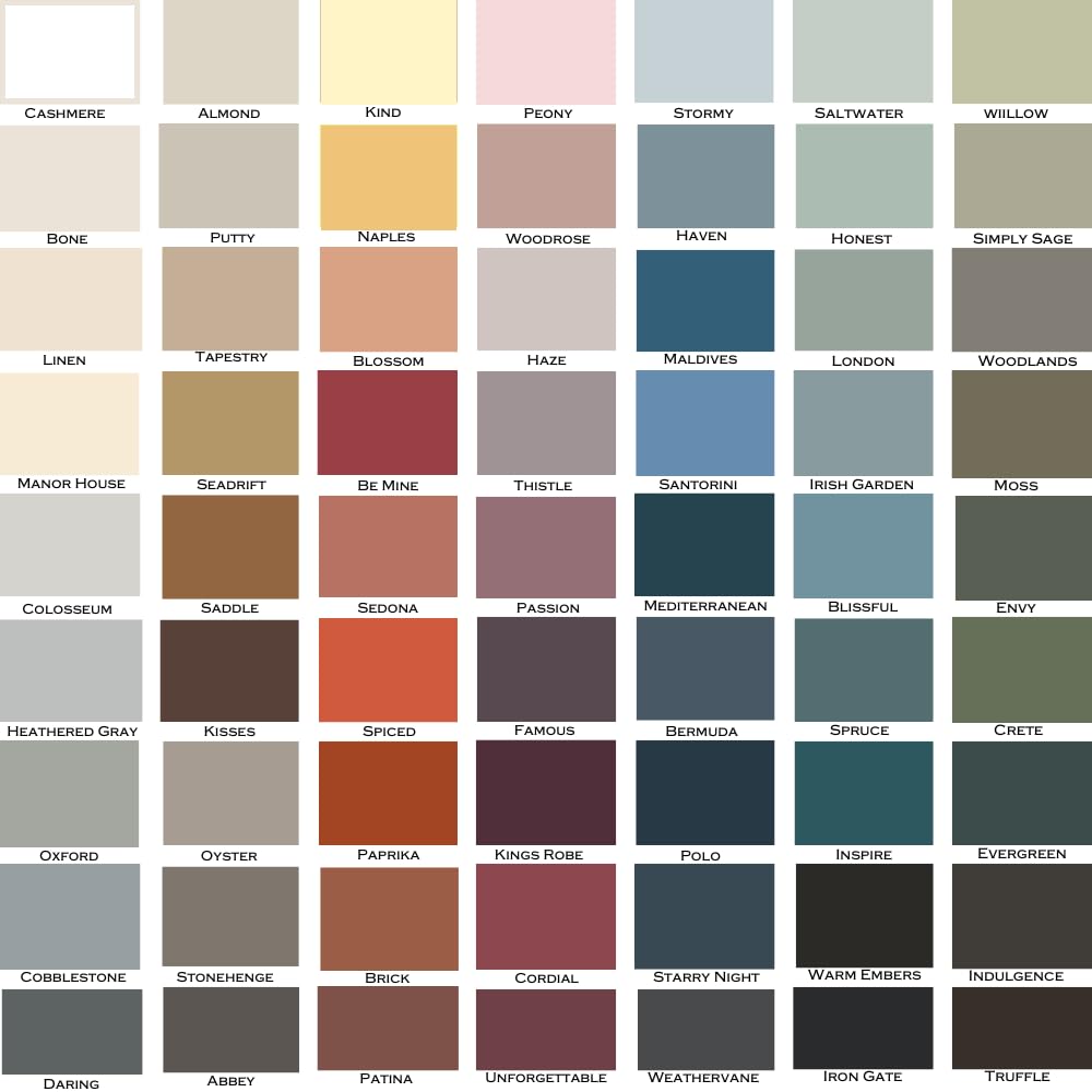 Color card swatch previews true color options from Heirloom Traditions