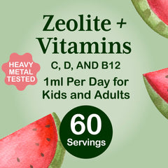 Label highlights third-party testing for safety and purity of Heirloom Zeolite Detox.
