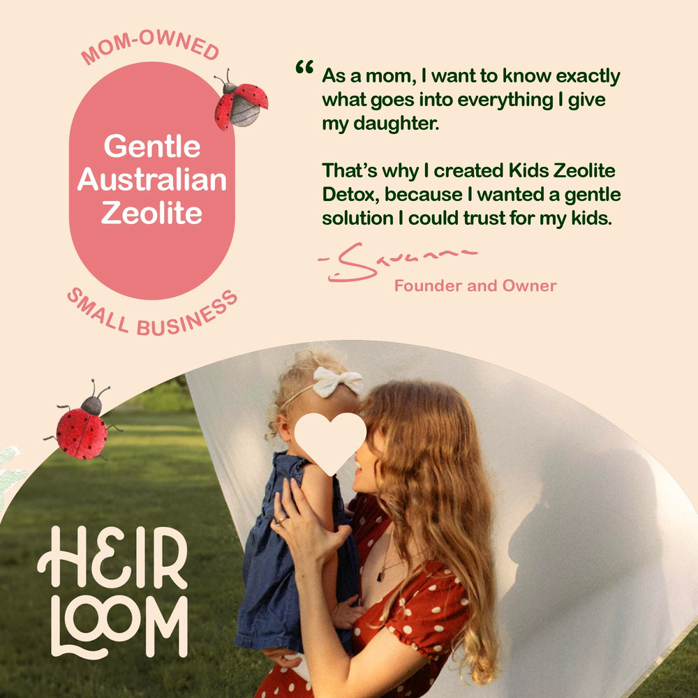 Shake well before use to ensure a consistent Heirloom Zeolite Detox for Kids dose.