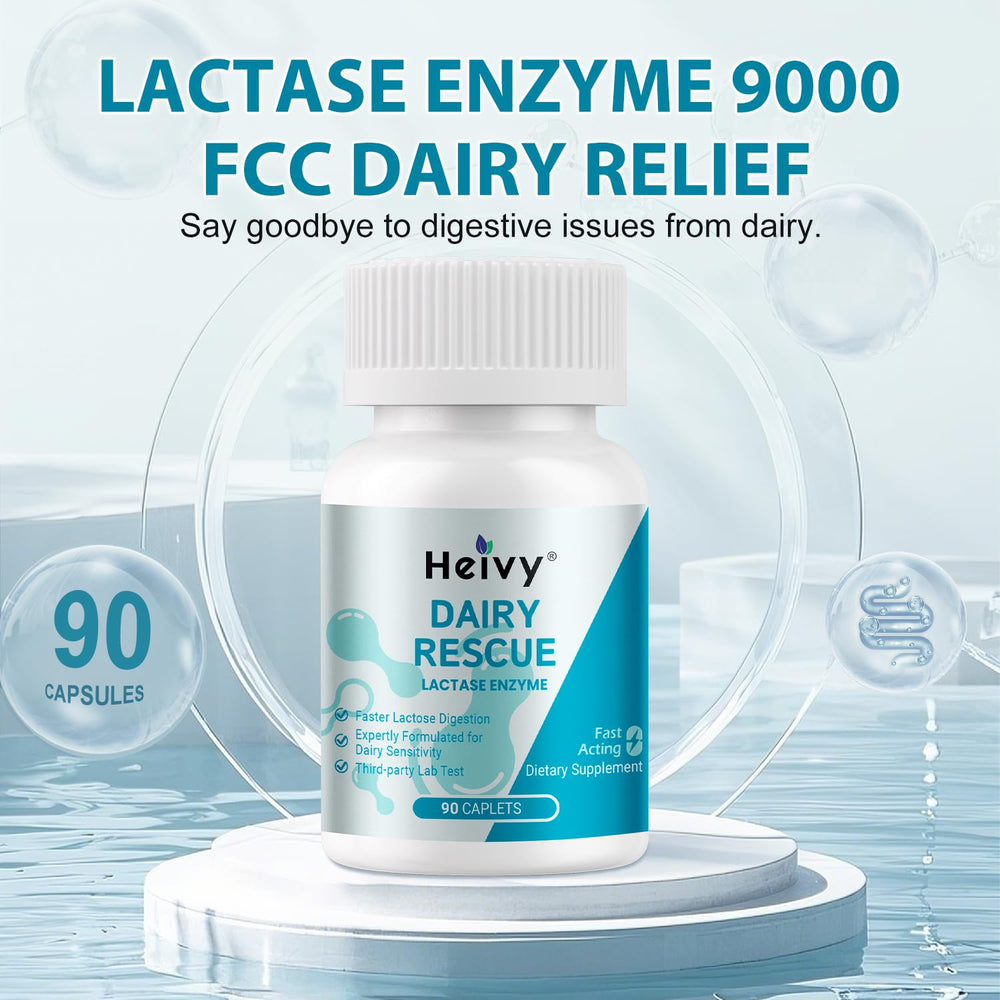 USA-made GMP certified Heivy lactase supplement signals quality and safety.