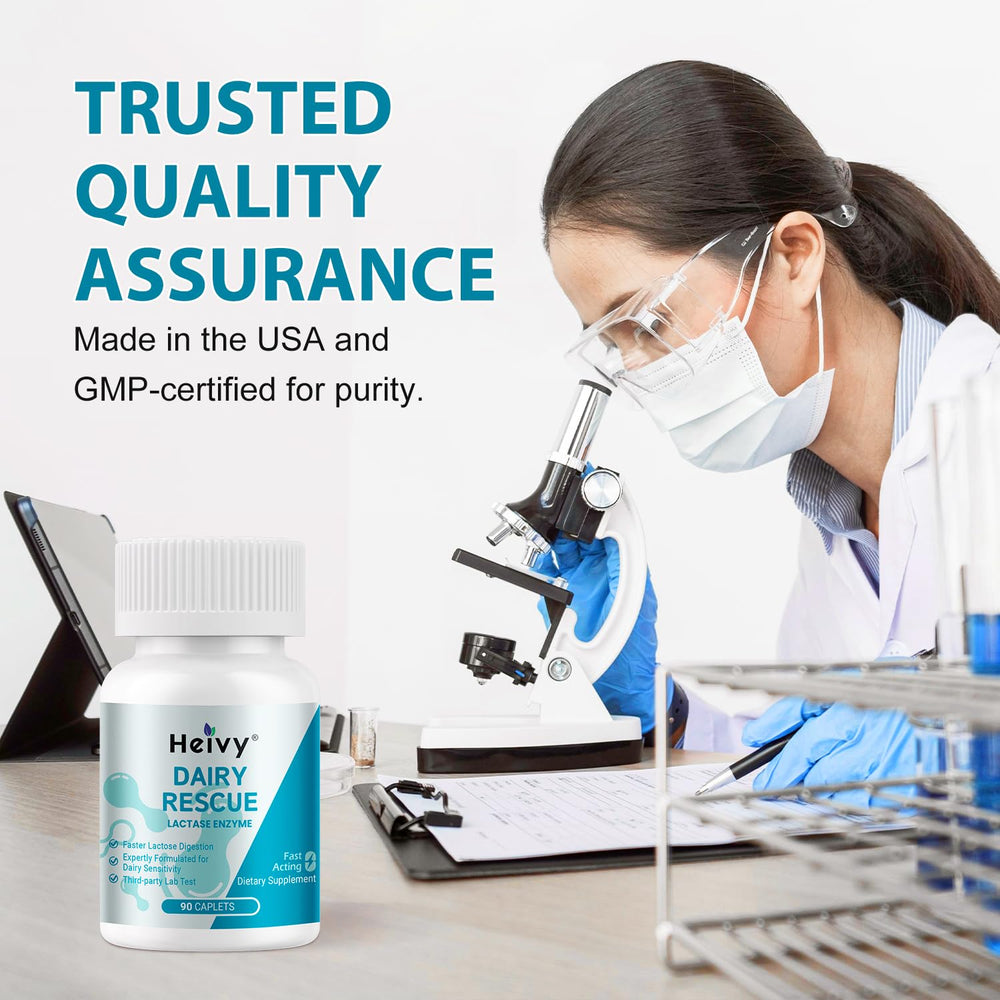 On-the-go bottle from Heivy Pure Lactase 9000 ideal for travel.
