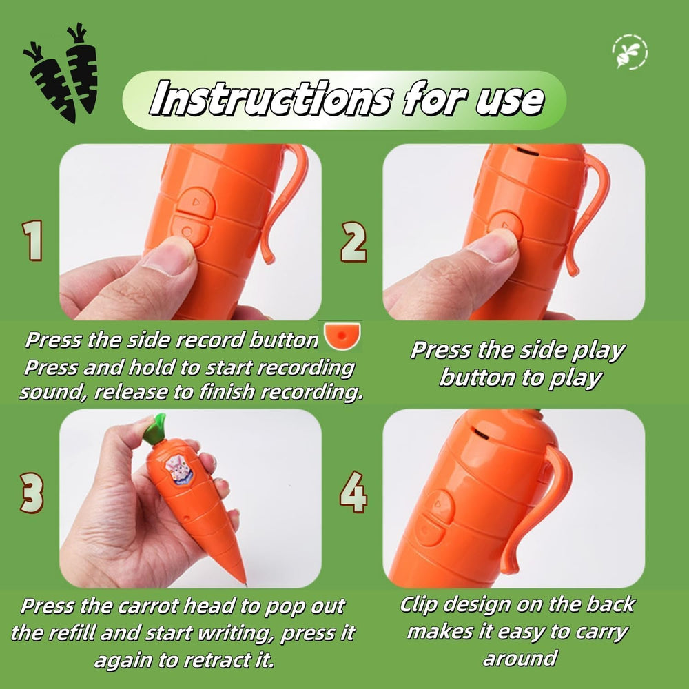 Hekisace carrot design toy that appeals to kids and teachers.