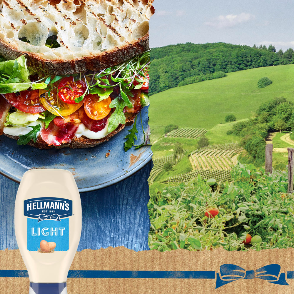 Hellmann's Light Mayo in potato salad for creamy texture.