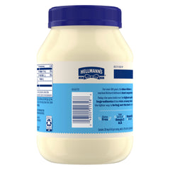 Potato salad being mixed with Hellmann's Light Mayonnaise for dressing