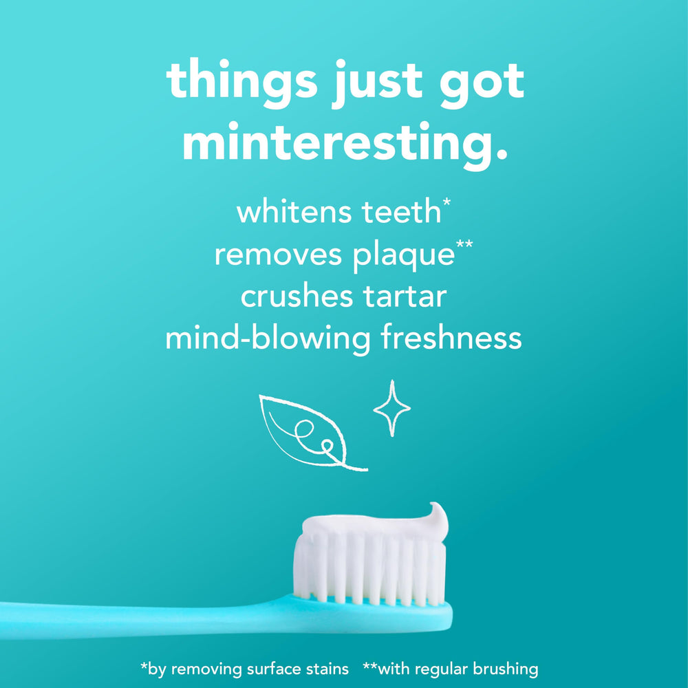Brushing scene with Hello toothpaste demonstrating daily freshness