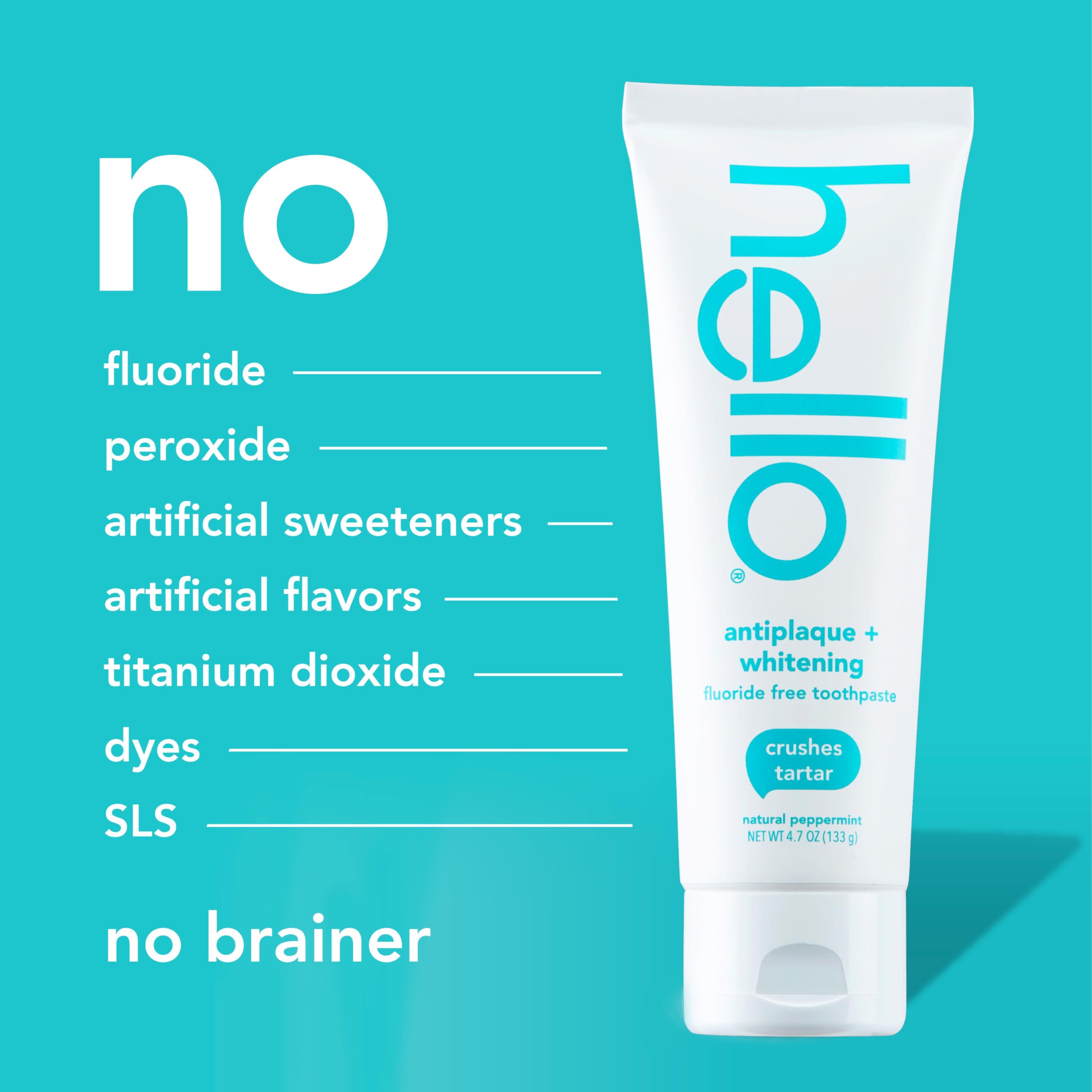Three-tube Hello antiplaque whitening toothpaste packaging detail