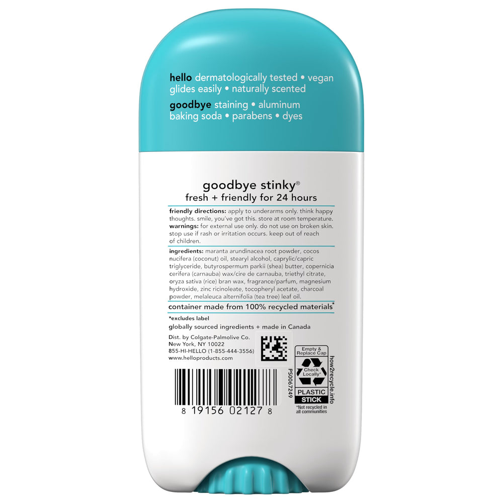 hello Clean and Fresh two-pack back label shows aluminum-free formula