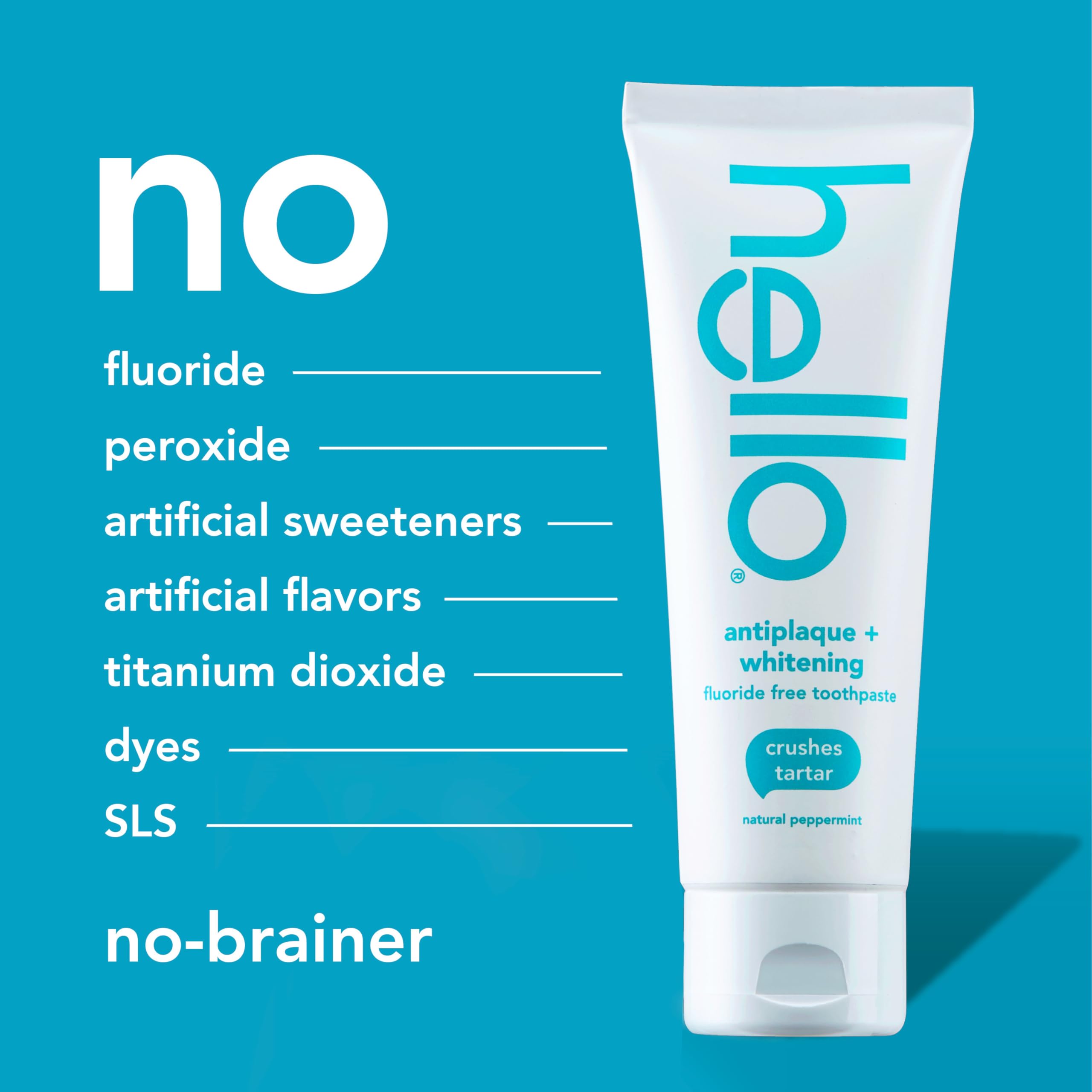 Hello Clean Mint mouthwash bottle with Aloe Vera soothes gums