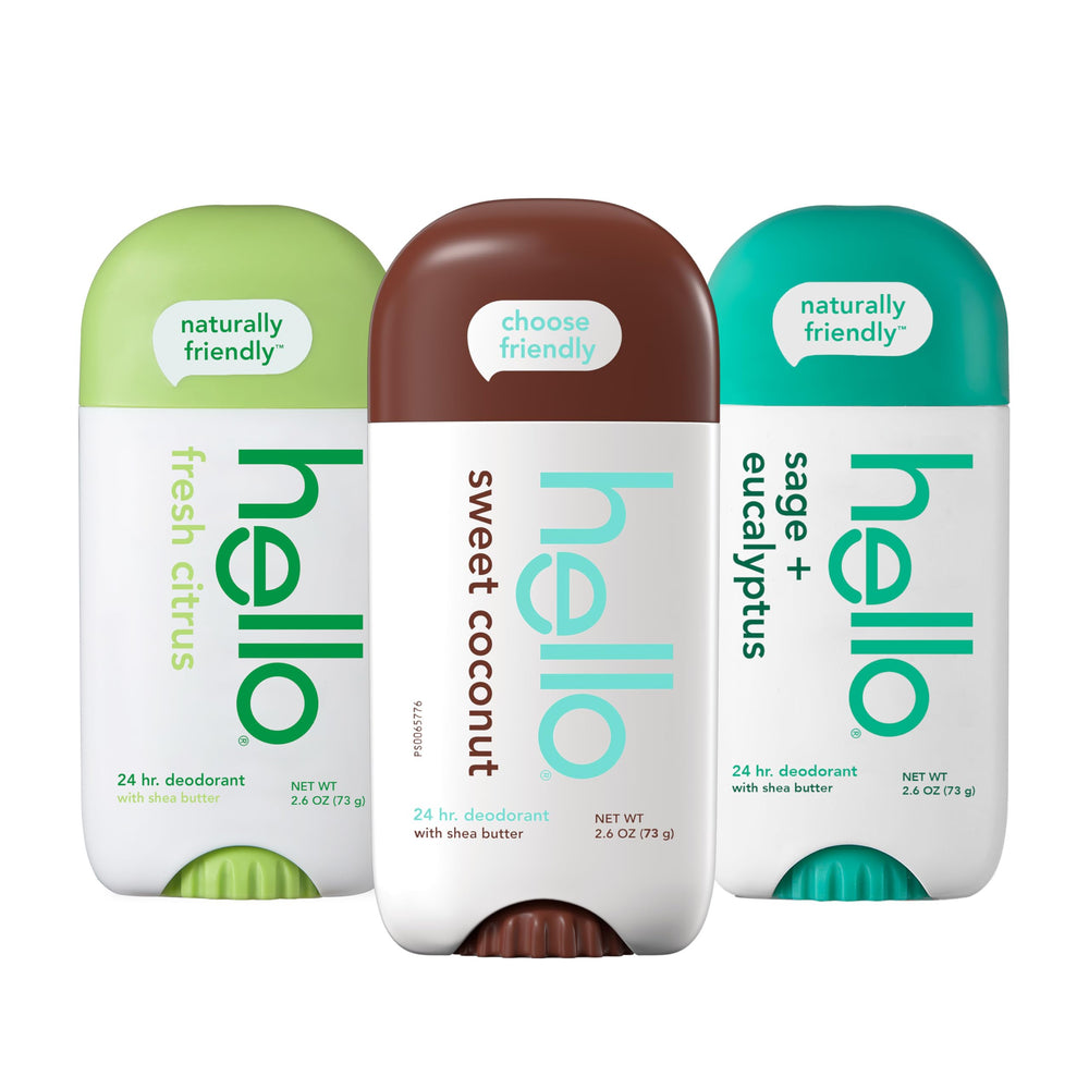 Hello dermatologist-tested label indicates skin-compatibility and comfortable wear.