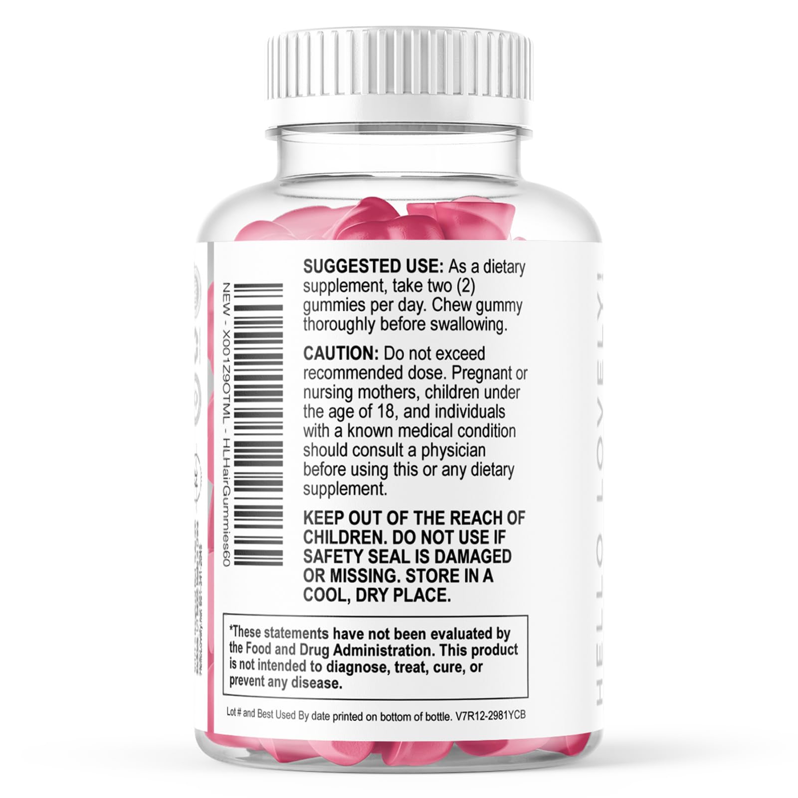 Hello Lovely berry gummies texture close-up signals enjoyable habit.