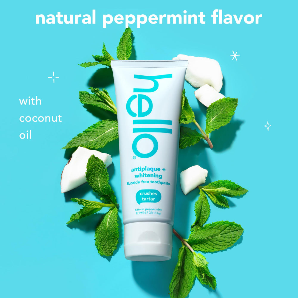 Hello Peace Out mouthwash bottle with mint flavor and aloe.