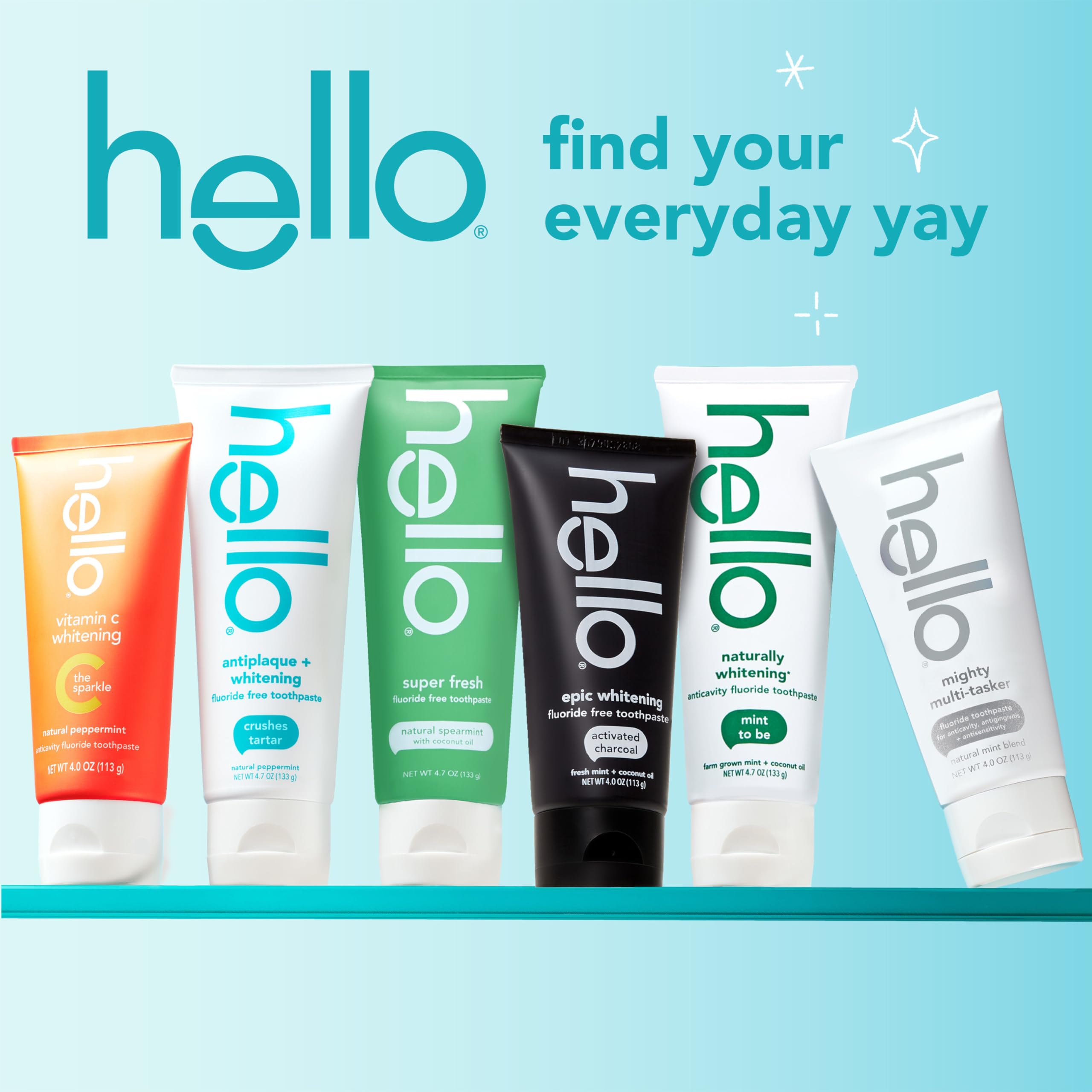hello SLS Free Formula Ingredient List — gentler toothpaste experience
