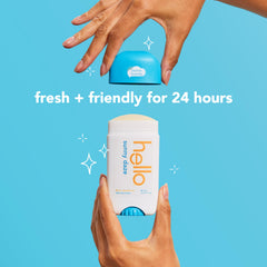 Hello Sunny Daze shea butter detail emphasizing skin-friendly moisture