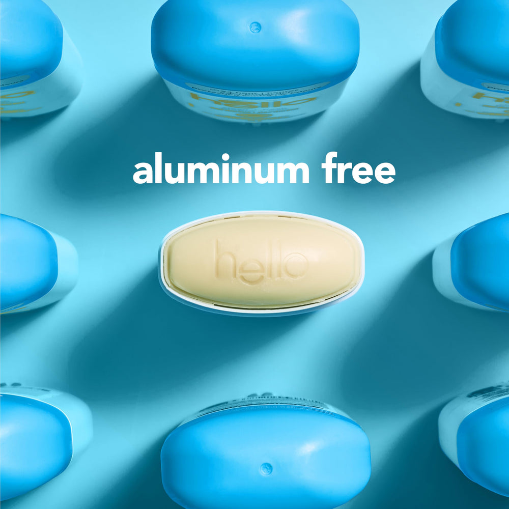 Hello Sunny Daze two-pack box showing convenient aluminum-free kit