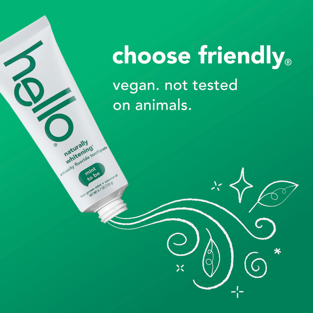 Hello coconut oil and tea tree close-up highlights natural ingredients.
