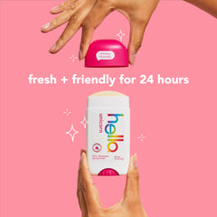 Hello Unicorn 24-hour freshness swatch shows long-lasting protection.
