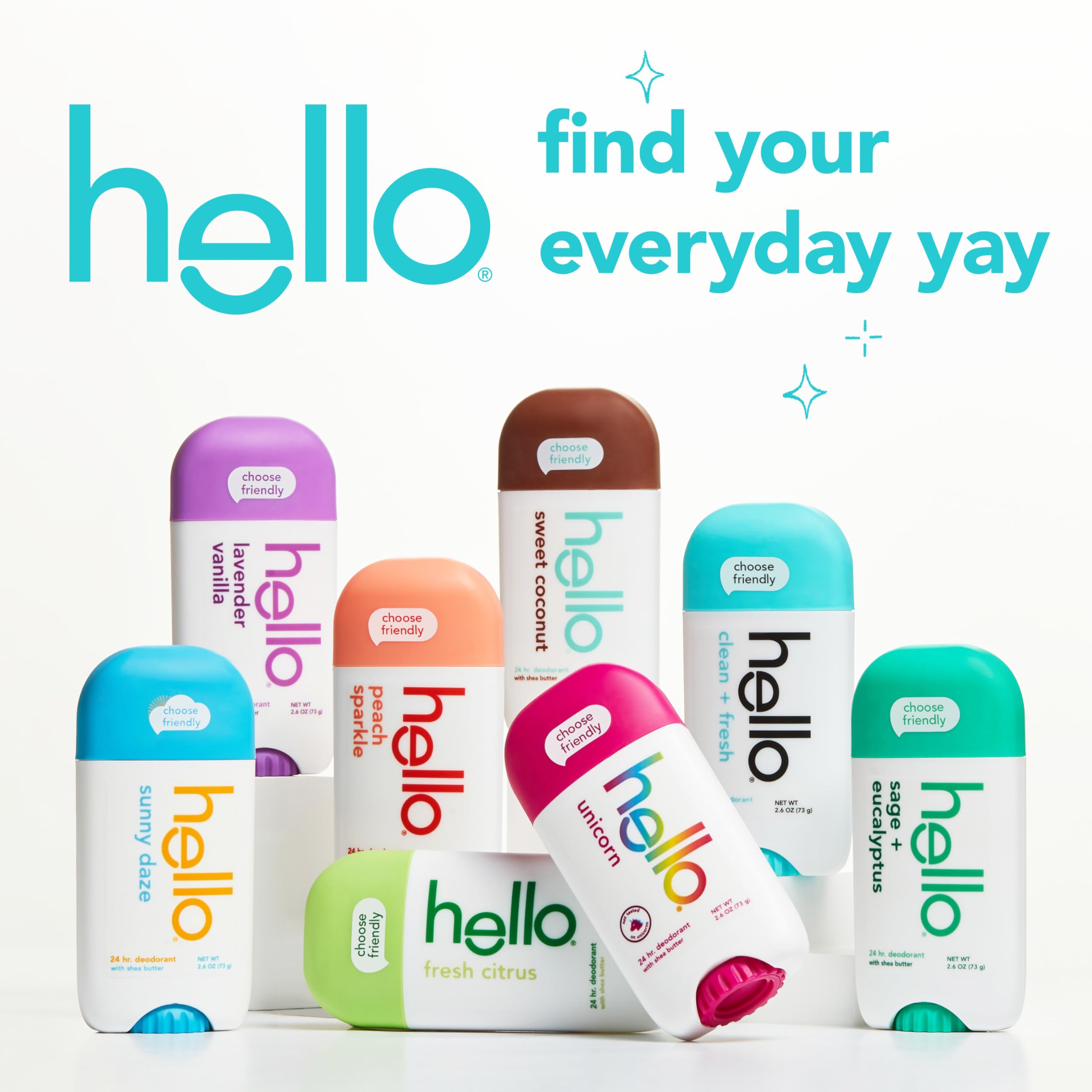 Hello Unicorn stain-free underarm close-up—won't stain clothing.