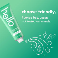 Hello Super Fresh vegan and cruelty-free icon visible on packaging.