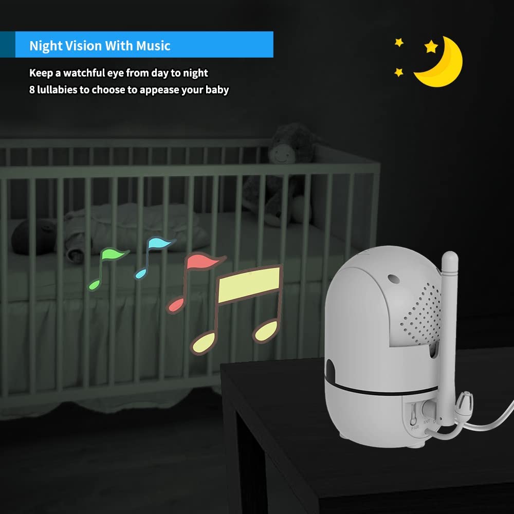 HelloBaby HB6550 invisible infrared LED keeps night feed peaceful