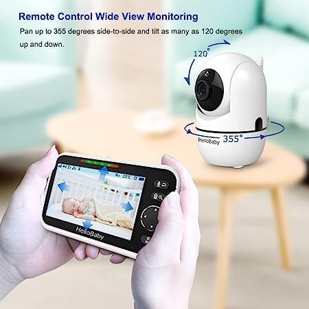 HelloBaby Upgrade 1000ft range outdoors enhances room-to-room connectivity