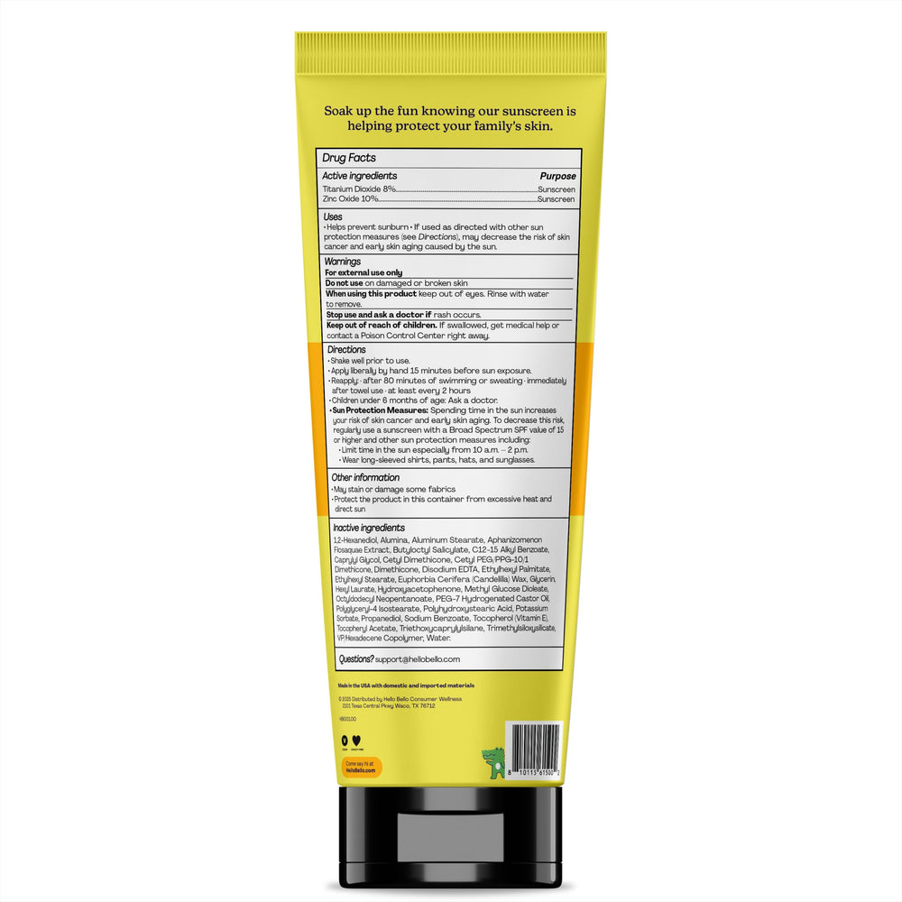 Hello Bello Kids Mineral Sunscreen antioxidants ingredient highlight shielding skin