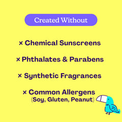 Hello Bello Kids Mineral Sunscreen during swimming showing water resistance