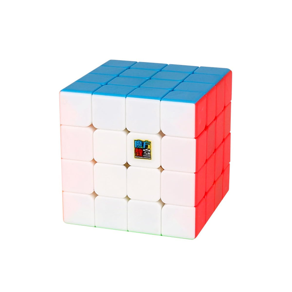 HELLOCUBE Moyu Meilong 4x4 stickerless cube with frosted surface for smooth grip.
