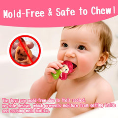 Hely Cancy no-hole design bath toys promoting quick drying and easy cleaning