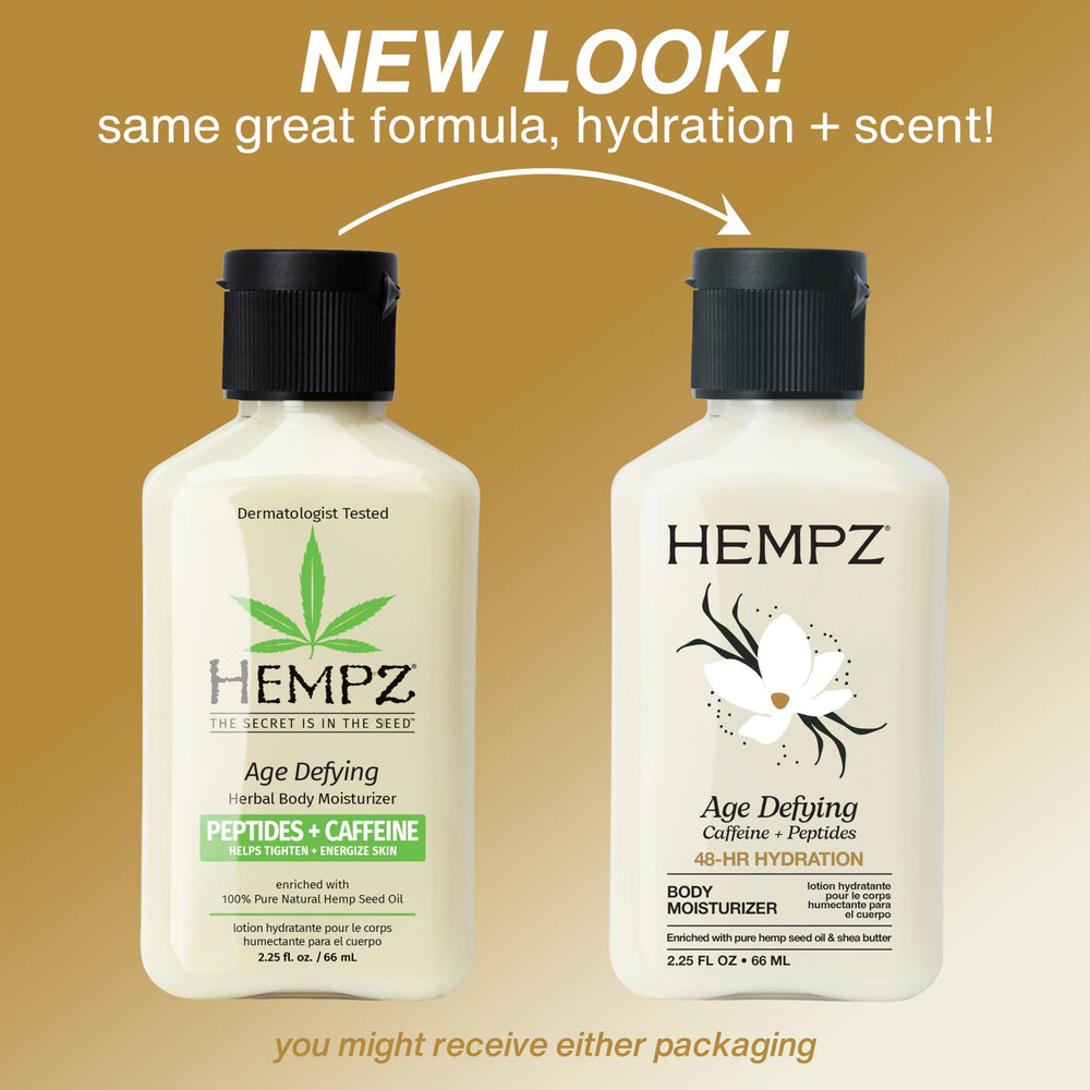 Shea Butter and Hemp Seed Oil ingredients visible in the lotion texture.