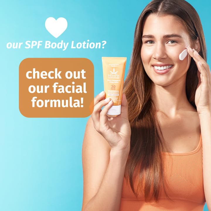 Reef-safe Hempz sunscreen formula without oxybenzone or octinoxate.