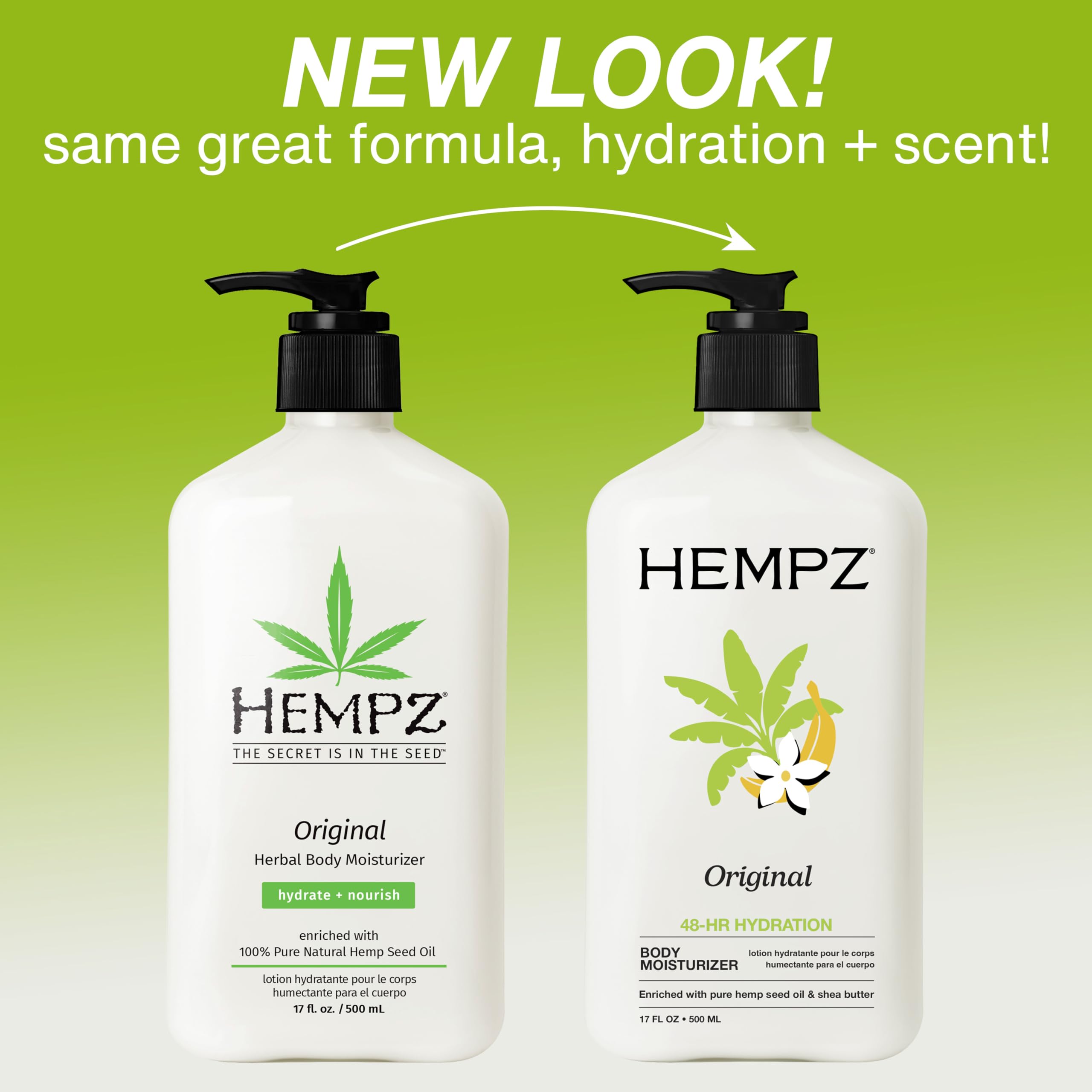 Hempz Original jar close-up reveals rich shea butter texture.