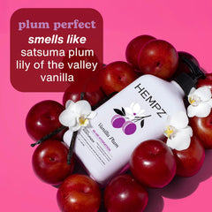 Hempz Vanilla Plum lotion applied on skin for smooth feel