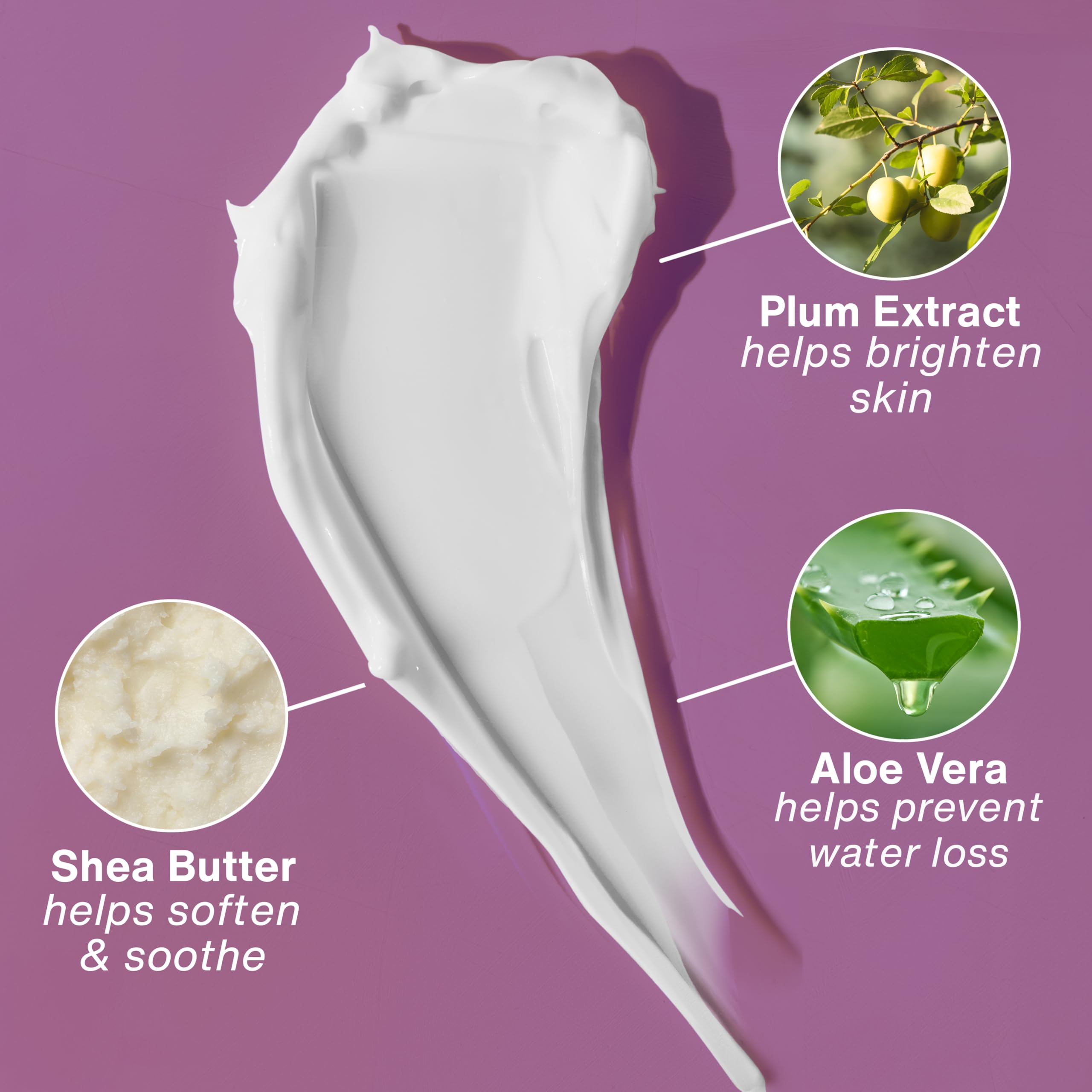 Hempz Vanilla Plum scent notes with vanilla and plum aroma