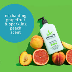 Hempz whipped body crème with peach grapefruit scent for everyday use