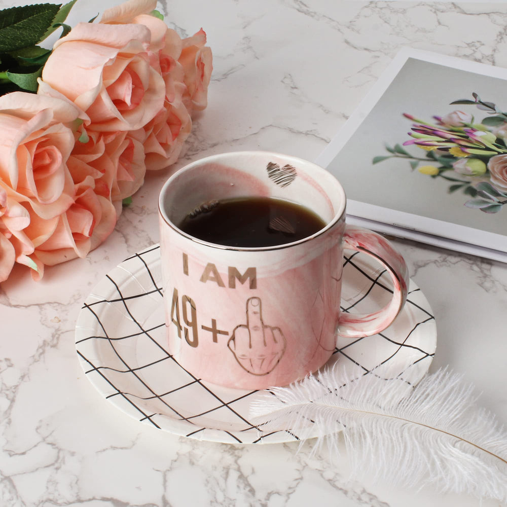 Hendson pink marble mug makes a thoughtful gift for women