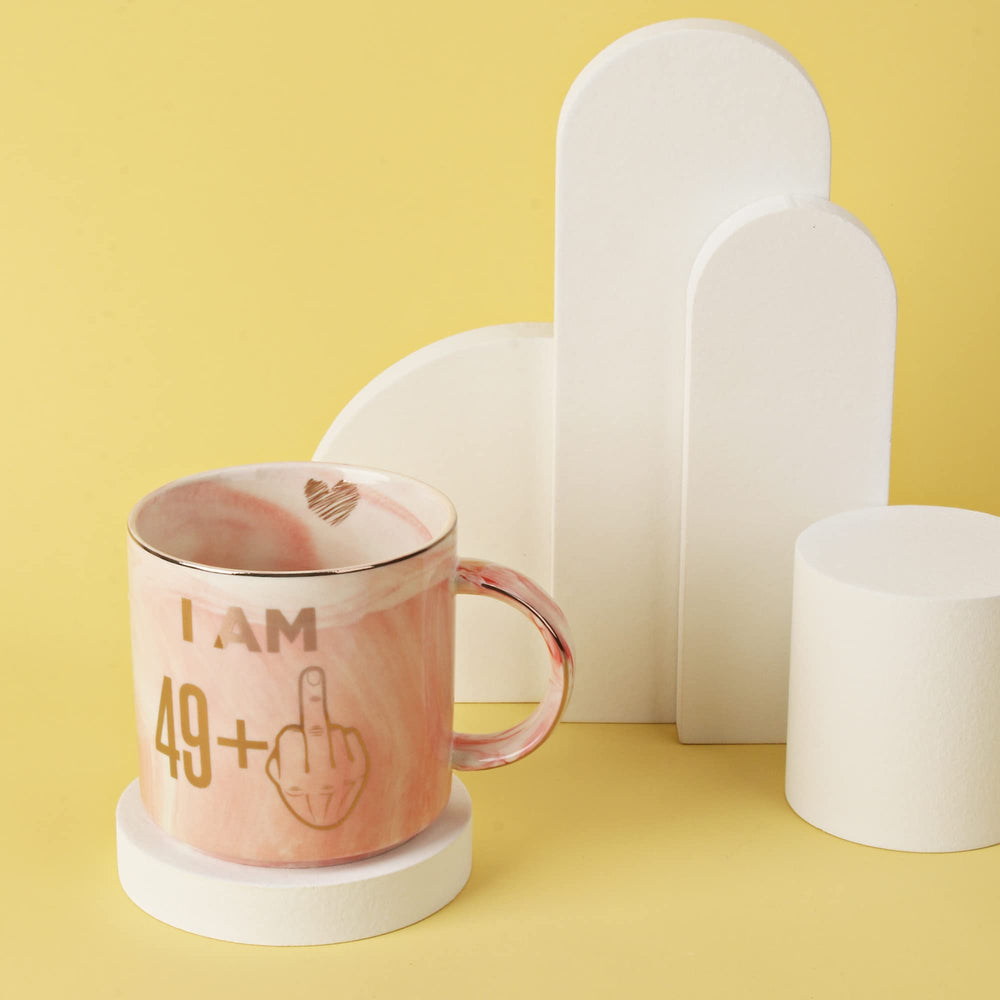 Hendson pink marble mug brightening kitchen or desk space
