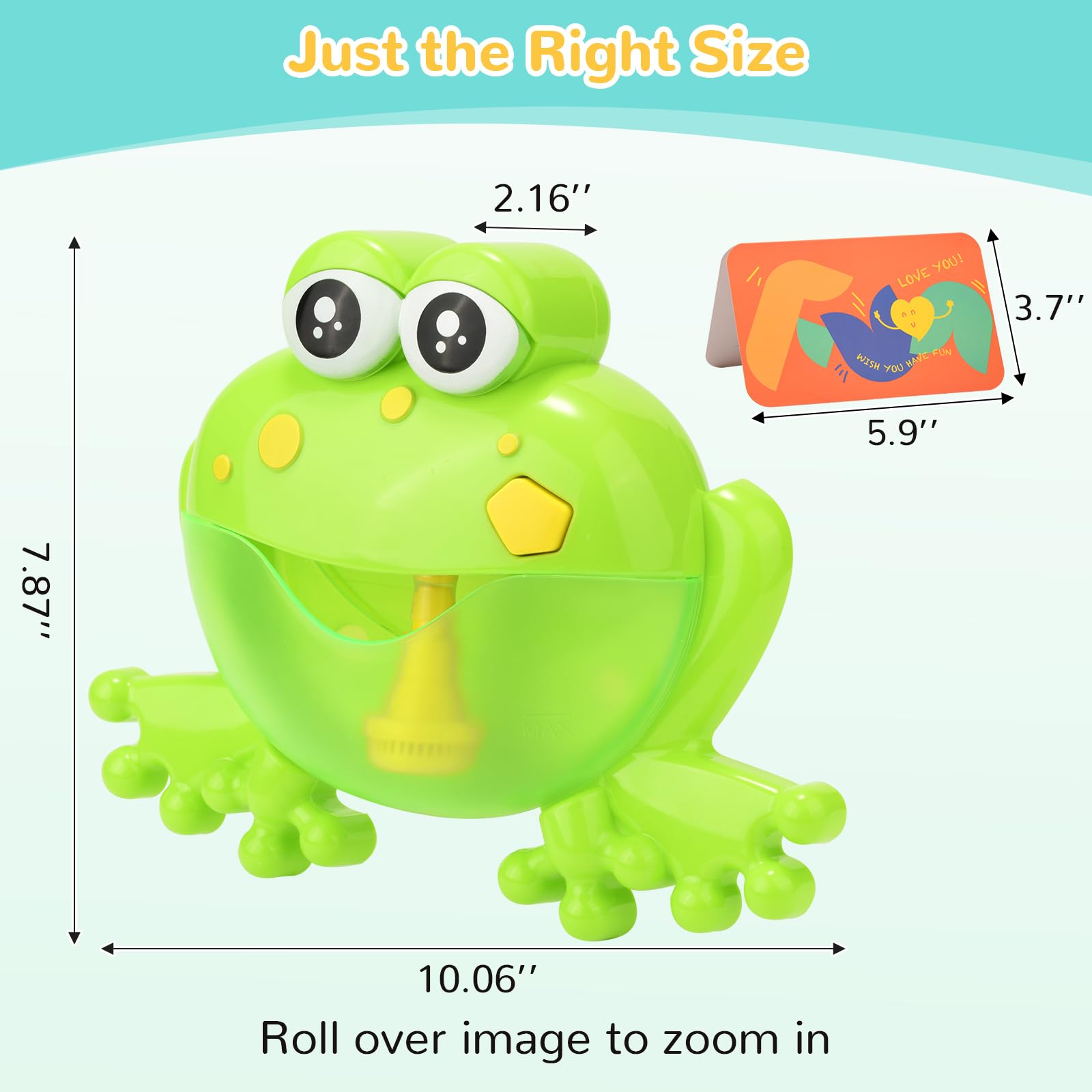 HengGL frog bubble toy with music for kid-friendly bath rituals