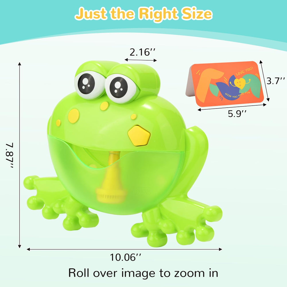 HengGL frog bubble toy with music for kid-friendly bath rituals