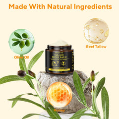 Face and body use with Henjaca balm for daily hydration.
