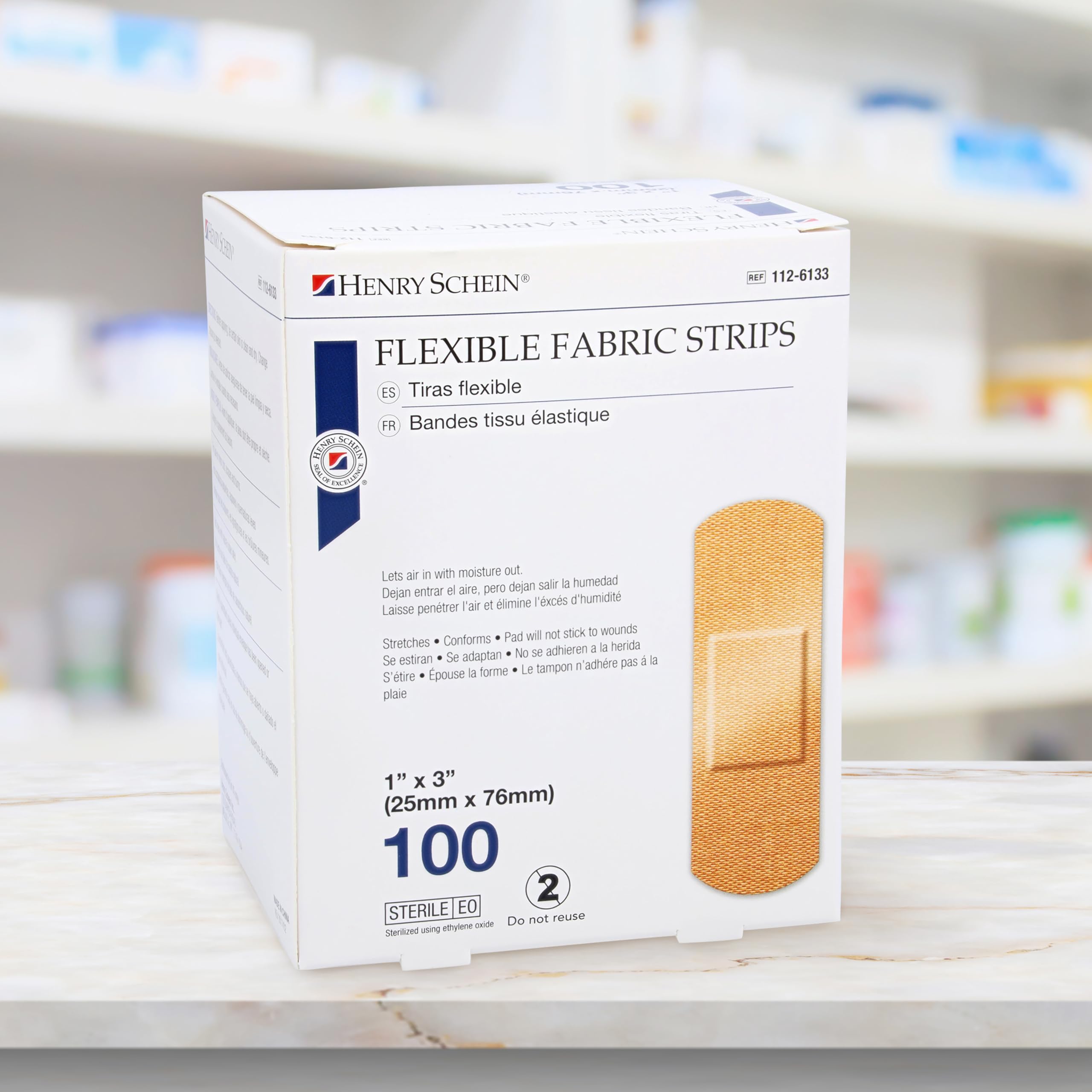 Box of 100 ensures ample supply for teams and households