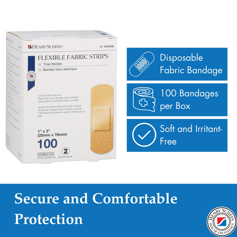 Individually wrapped sterile bandages ensure clean, hygienic wound care