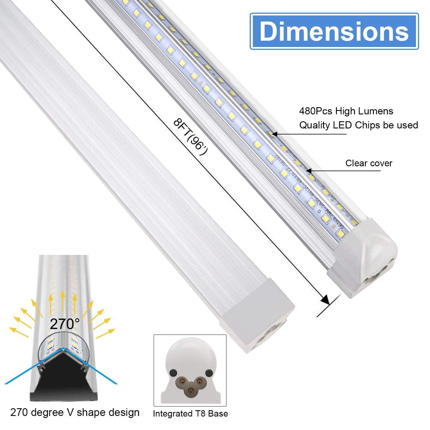 Henwsi high-density 130 lm/W design offers clear visibility for detailed tasks.