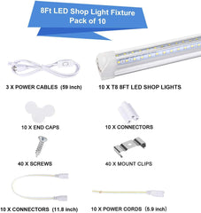 Henwsi T8 integrated LED tube pack provides bright energy-saving lighting for workshops.