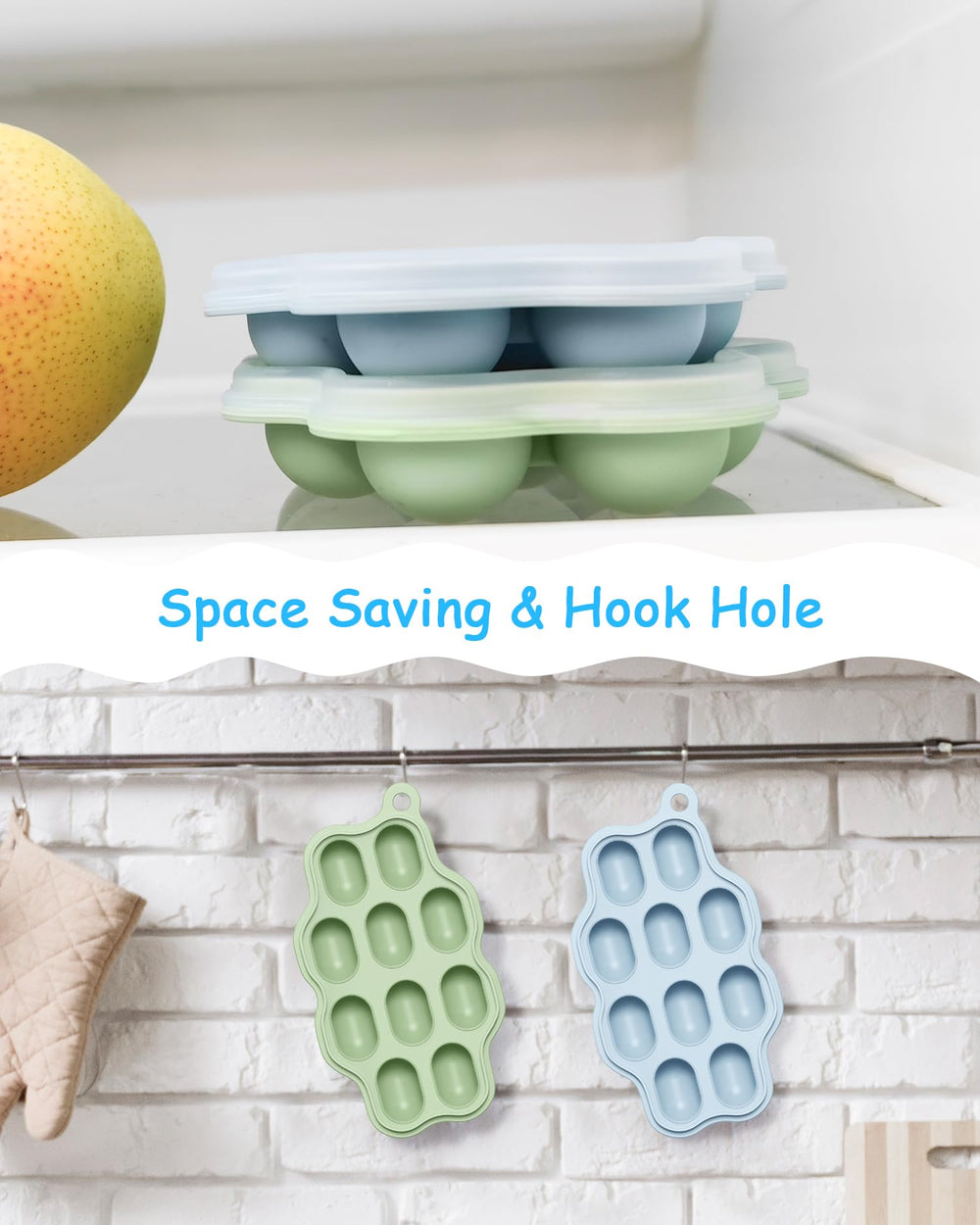 HEOMOONE silicone tray easy-to-clean design for quick kitchen after-use